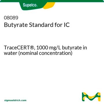 Butyrate Standard for IC TraceCERT&#174;, 1000&#160;mg/L butyrate in water (nominal concentration)