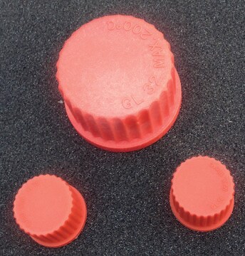 Synthware&#8482; Nylon cap with PTFE faced silicone liner GL 32