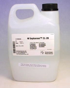 Sepharose&#8482; CL-2B Cytiva 17-0140-01, pack of 1&#160;L