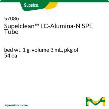 Supelclean&#8482; LC-Alumina-N SPE Tube bed wt. 1&#160;g, volume 3&#160;mL, pkg of 54&#160;ea