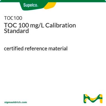 TOC 100 mg/L Calibration Standard certified reference material