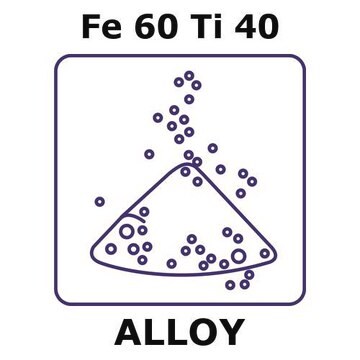 Iron-Titanium alloy, Fe60Ti40 powder, 150micron max. particle size, alloy pre-cursor, 100g