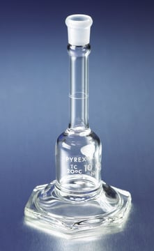 Pyrex&#174; certified and serialized micro volumetric flask, with Pyrex&#174; stopper capacity 10&#160;mL