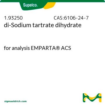 di-Sodium tartrate dihydrate for analysis EMPARTA&#174; ACS