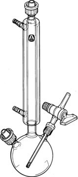 Deoxygenation apparatus flask size 250&#160;mL, joint: ST/NS 14/20