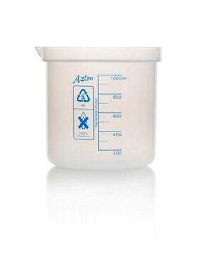 Azlon Straight-sided Beakers graduated, polypropylene, capacity 1000&#160;mL