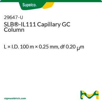 SLB&#174;-IL111キャピラリーGCカラム L × I.D. 100&#160;m × 0.25&#160;mm, df 0.20&#160;&#956;m