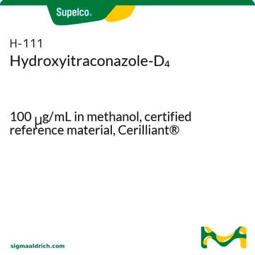 Hydroxyitraconazole-D4 100&#160;&#956;g/mL in methanol, certified reference material, Cerilliant&#174;