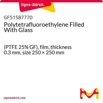 Polytetrafluoroethylene Filled With Glass (PTFE 25% GF), film, thickness 0.3&#160;mm, size 250 × 250&#160;mm