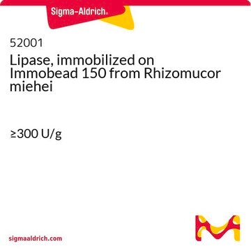 Lipase, immobilized on Immobead 150 from Rhizomucor miehei &#8805;300&#160;U/g