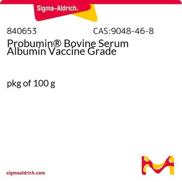 Probumin&#174; Bovine Serum Albumin Vaccine Grade pkg of 100&#160;g