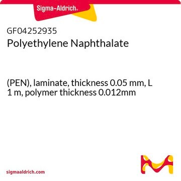 Polyethylene Naphthalate (PEN), laminate, thickness 0.05&#160;mm, L 1&#160;m, polymer thickness 0.012mm