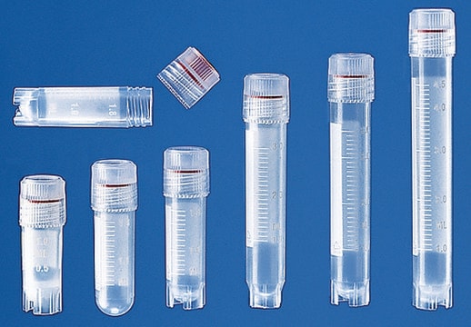 BRAND&#174; cryogenic tube with screw cap capacity 4&#160;mL, with internal thread, round bottom