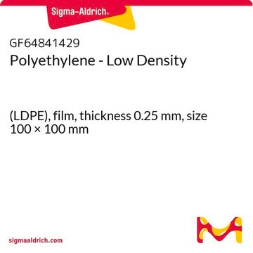 Polyethylene - Low Density (LDPE), film, thickness 0.25&#160;mm, size 100 × 100&#160;mm