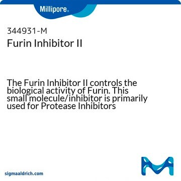 Furin Inhibitor II The Furin Inhibitor II controls the biological activity of Furin. This small molecule/inhibitor is primarily used for Protease Inhibitors applications.