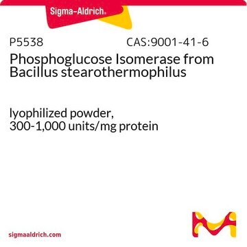 Phosphoglucose Isomerase from Bacillus stearothermophilus lyophilized powder, 300-1,000&#160;units/mg protein