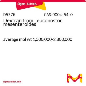 Dextran from Leuconostoc mesenteroides average mol wt 1,500,000-2,800,000