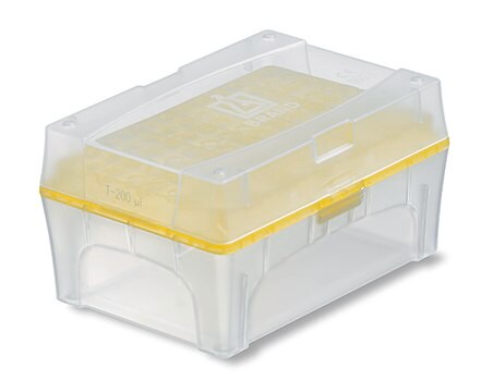 BRAND&#174; TipBox, empty with green tip-tray for 300 &#956;L tips