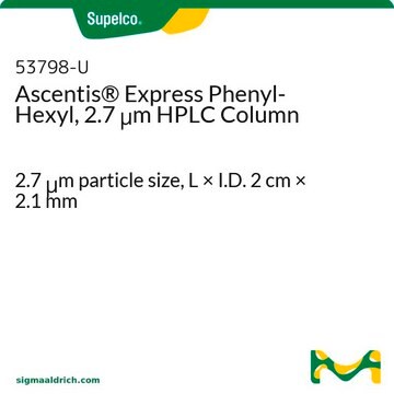 Ascentis&#174; Express Phenyl-Hexyl, 2.7 &#956;m HPLC Column 2.7&#160;&#956;m particle size, L × I.D. 2&#160;cm × 2.1&#160;mm