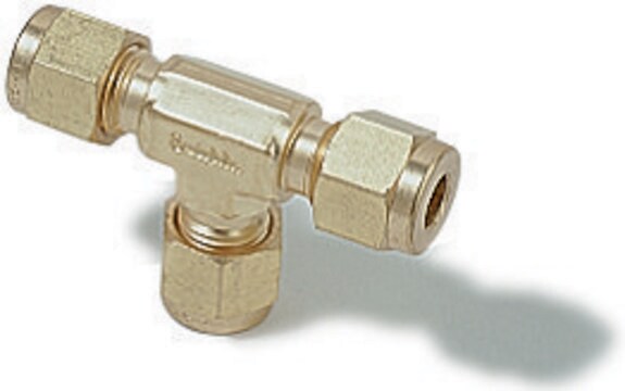 Swagelok&#174; Tee Swagelok&#174; 200-3, brass, 1/8 in. Swagelok