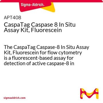 CaspaTag Caspase 8 In Situ Assay Kit, Fluorescein The CaspaTag Caspase-8 In Situ Assay Kit, Fluorescein for flow cytometry is a fluorescent-based assay for detection of active caspase-8 in cells undergoing apoptosis.