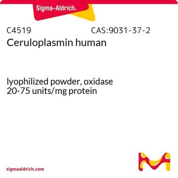 Ceruloplasmin human lyophilized powder, oxidase 20-75&#160;units/mg protein