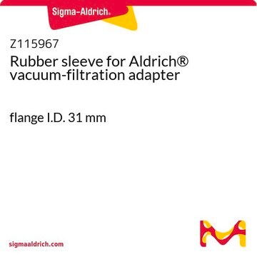 Rubber sleeve for Aldrich&#174; vacuum-filtration adapter flange I.D. 31&#160;mm