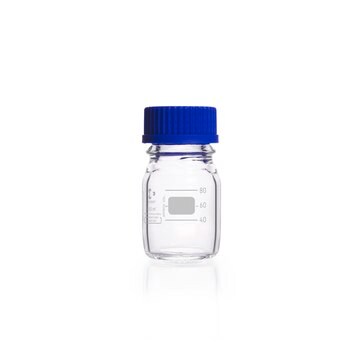 Duran&#174; laboratory bottles, with caps clear, graduated, neck joint: threaded GL45, pouring ring, bottle capacity 100&#160;mL