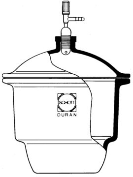 Duran&#174; vacuum desiccators I.D. × H 100&#160;mm × 174&#160;mm, flat flange