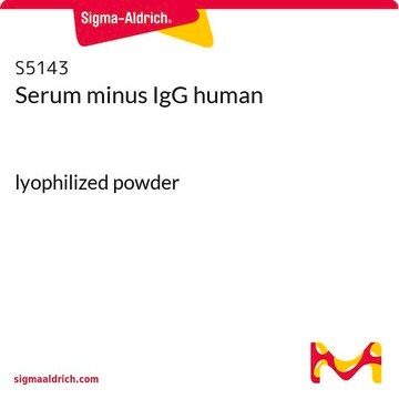 Serum minus IgG human lyophilized powder