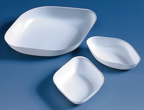 BRAND&#174; weighing dish polystyrene, L × W × H 80&#160;mm × 60&#160;mm × 14&#160;mm, diamond