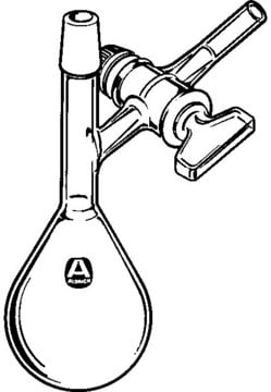 Schlenk Kjeldahl reaction and storage flask capacity 25&#160;mL, female joint: ST/NS 14/20