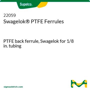 Swagelok&#174; PTFE Ferrules PTFE back ferrule, Swagelok for 1/8 in. tubing