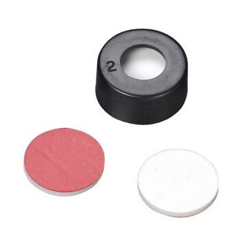 Wheaton&#174; Microliter Snap Caps With Septa black PTFE/silicone cap