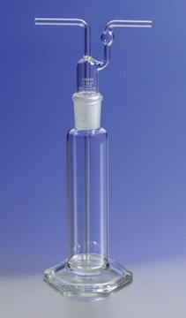 Pyrex&#174; tall form gas washing bottle, with ST stopper capacity 500&#160;mL