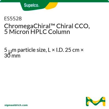 ChromegaChiral&#8482; Chiral CCO, 5 Micron HPLC Column 5&#160;&#956;m particle size, L × I.D. 25&#160;cm × 30&#160;mm