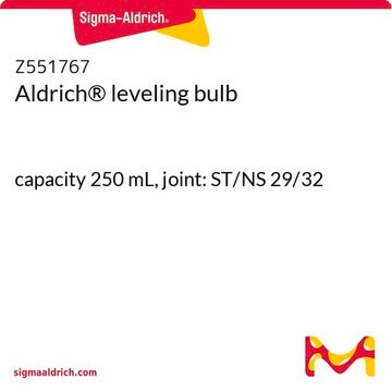 Aldrich&#174; leveling bulb capacity 250&#160;mL, joint: ST/NS 29/32