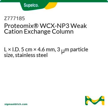 Proteomix&#174; WCX-NP3 Weak Cation Exchange Column L × I.D. 5&#160;cm × 4.6&#160;mm, 3&#160;&#956;m particle size, stainless steel