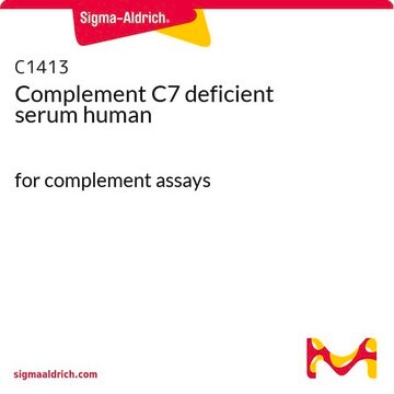 Complement C7 deficient serum human for complement assays