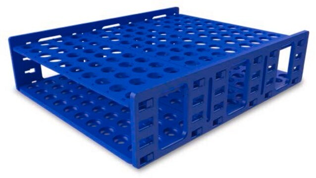 Mega Rack&#174; tube rack blue polypropylene