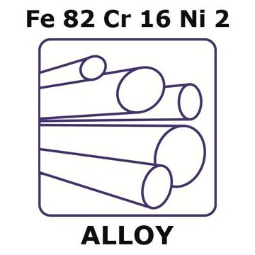 Stainless Steel - AISI 431 alloy, Fe82Cr16Ni2 1000mm rod, 6.0mm diameter