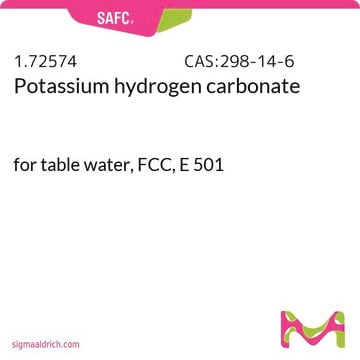 Potassium hydrogen carbonate for table water, FCC, E 501