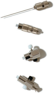 SGE Syringe Valves Push button with Luer Lock, for use with SGE 5mL-100mL capacity syringe, volume 5-2000&#160;mL