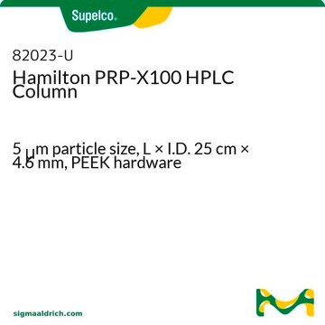 Hamilton PRP-X100 HPLC Column 5&#160;&#956;m particle size, L × I.D. 25&#160;cm × 4.6&#160;mm, PEEK hardware