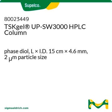 TSKgel&#174; UP-SW3000 HPLC Column phase diol, L × I.D. 15&#160;cm × 4.6&#160;mm, 2&#160;&#956;m particle size