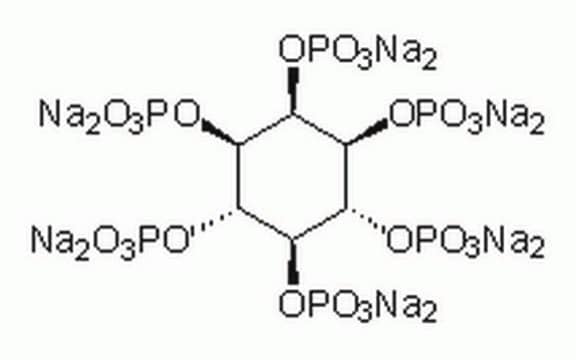 D-myo-Inositol 1,2,3,4,5,6-Hexakisphosphate, Dodecasodium Salt, Zea mays Major phosphorus compound in plants that chelates with a variety of di- and trivalent cations.