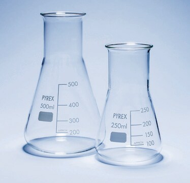 Pyrex&#174; Erlenmeyer flask, wide neck, with printed trace code capacity 100&#160;mL