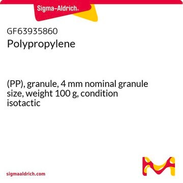 Polypropylene (PP), granule, 4&#160;mm nominal granule size, weight 100&#160;g, condition isotactic