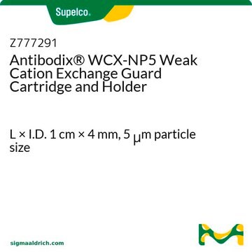 Antibodix&#174; WCX-NP5 Weak Cation Exchange Guard Cartridge and Holder L × I.D. 1&#160;cm × 4&#160;mm, 5&#160;&#956;m particle size