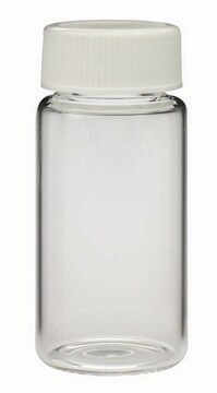 WHEATON&#174; liquid scintillation vial with attached cap lips on vial transparent borosilicate glass bottle, capacity (20&#160;mL), screw cap